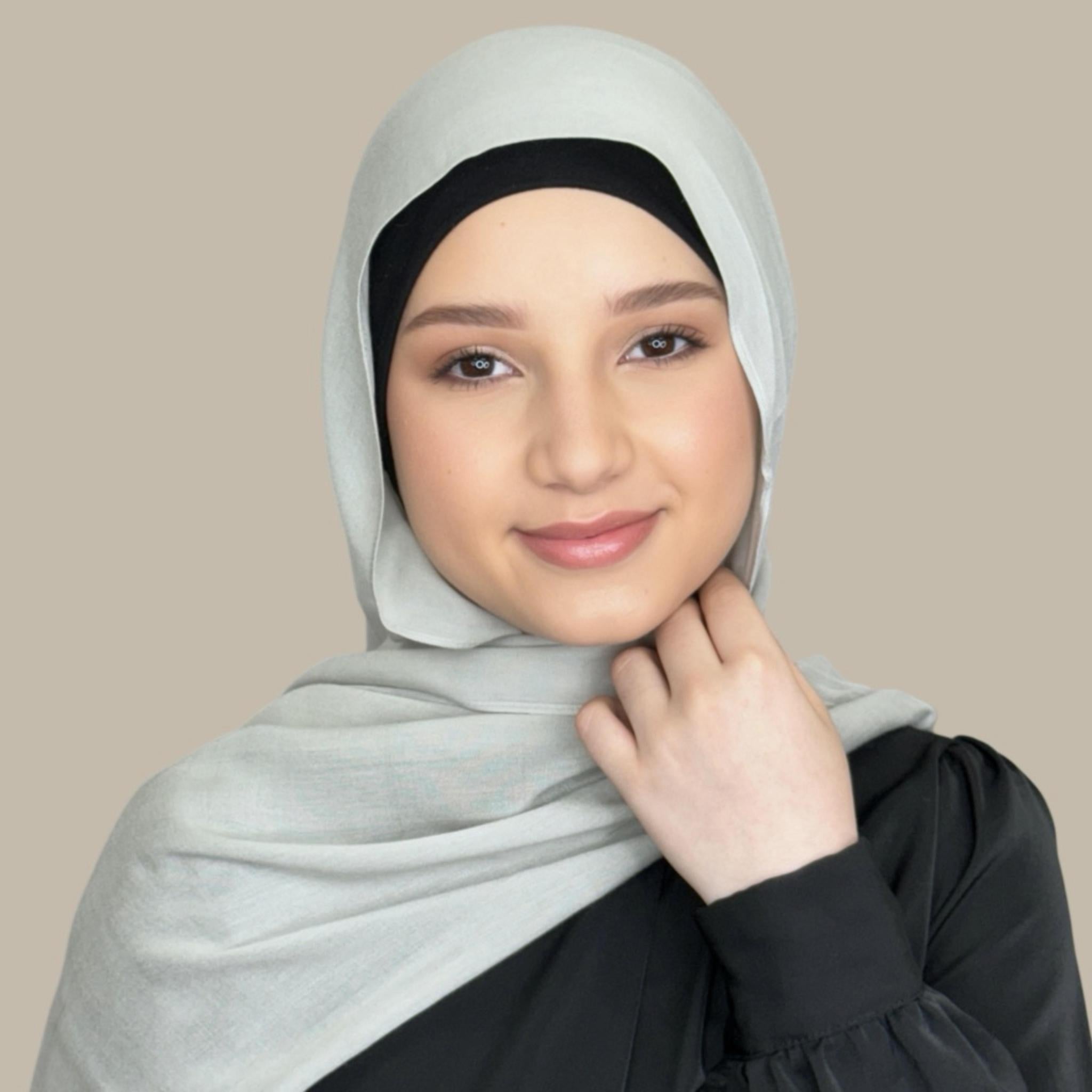 Modish Girl Cotton Modal Hijab-Pearl River