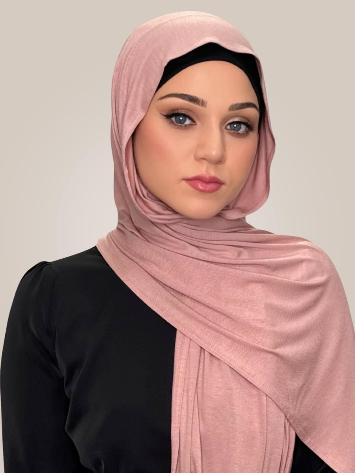 Classic Jersey Hijab-Rosin