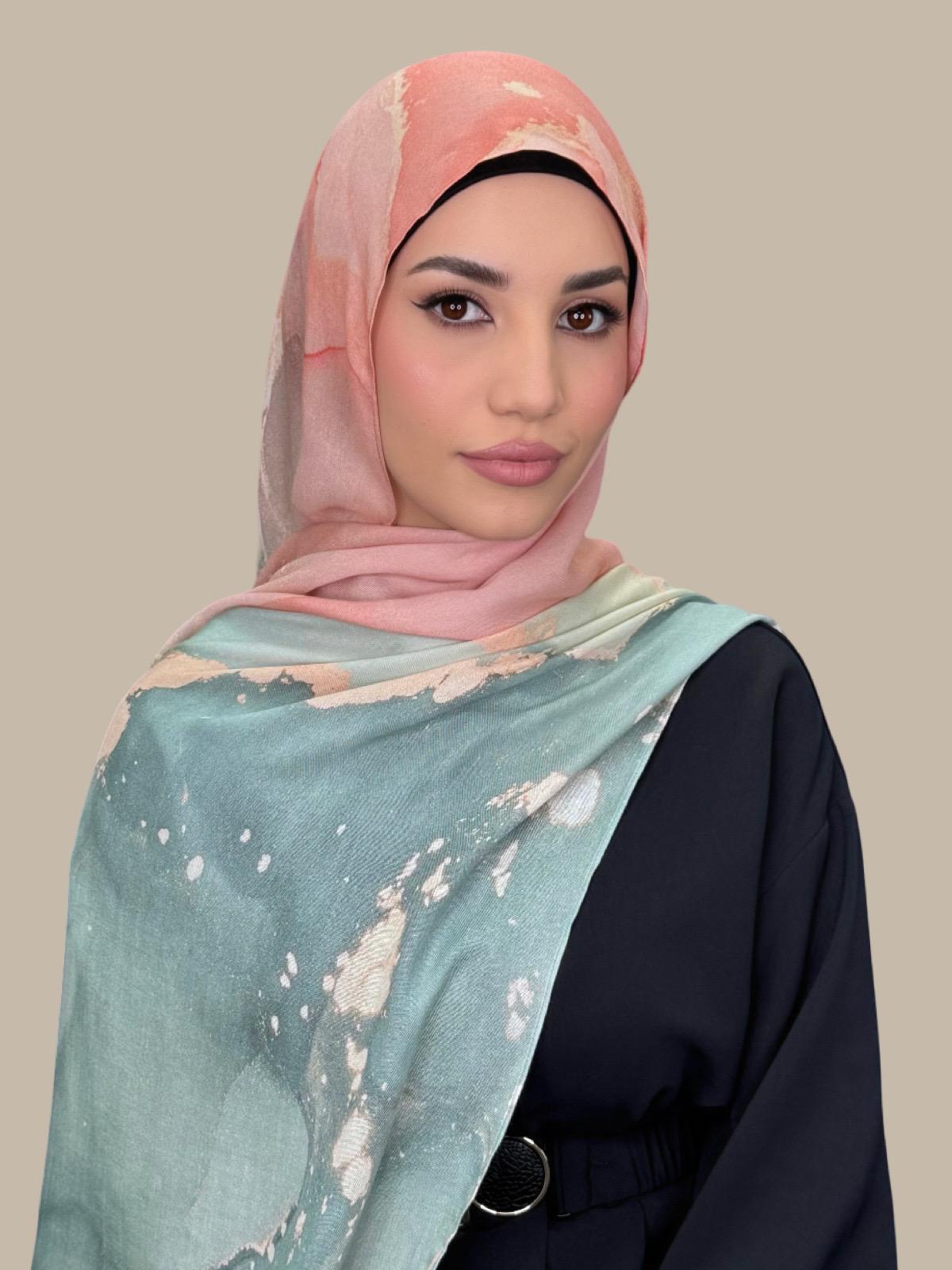 Print Modal Hijab-Sedona Sage