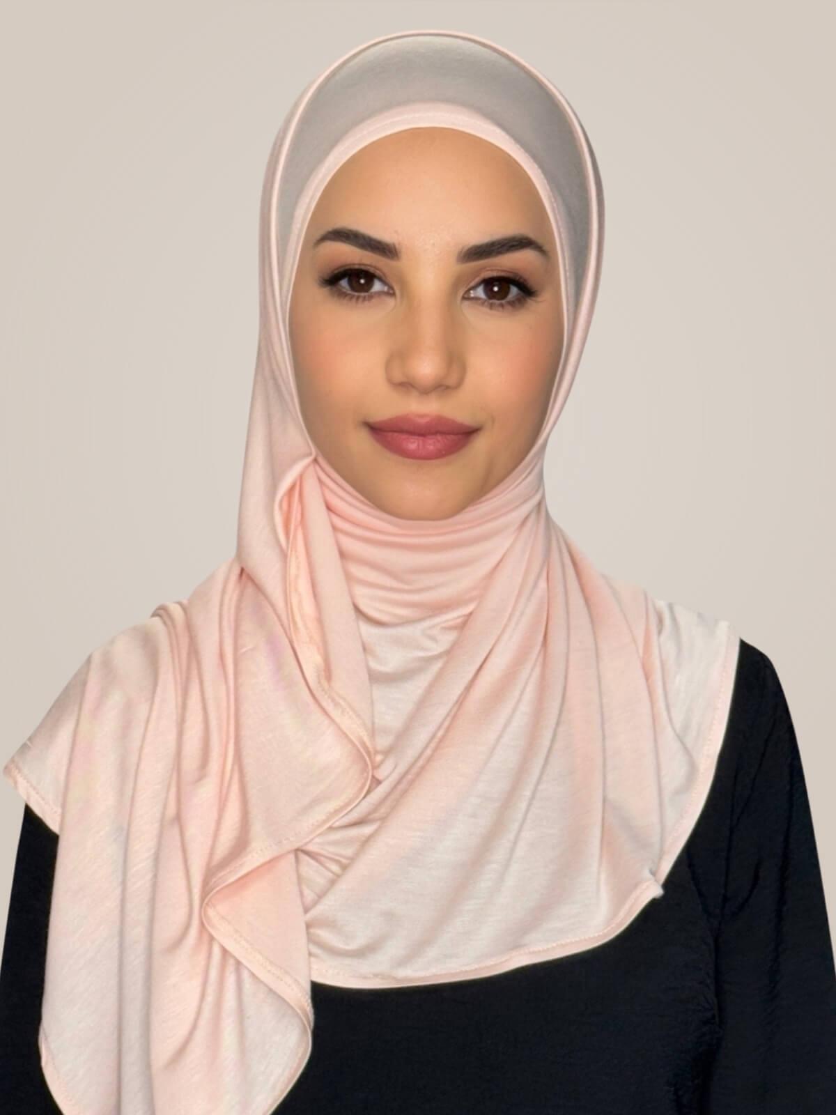 Pre-Sewn Jersey Hijab-Pearl