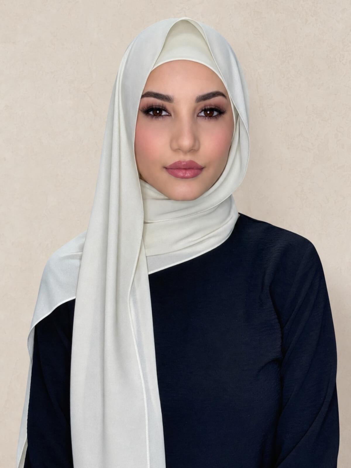 Matching Chiffon Hijab Set-Royal Beige