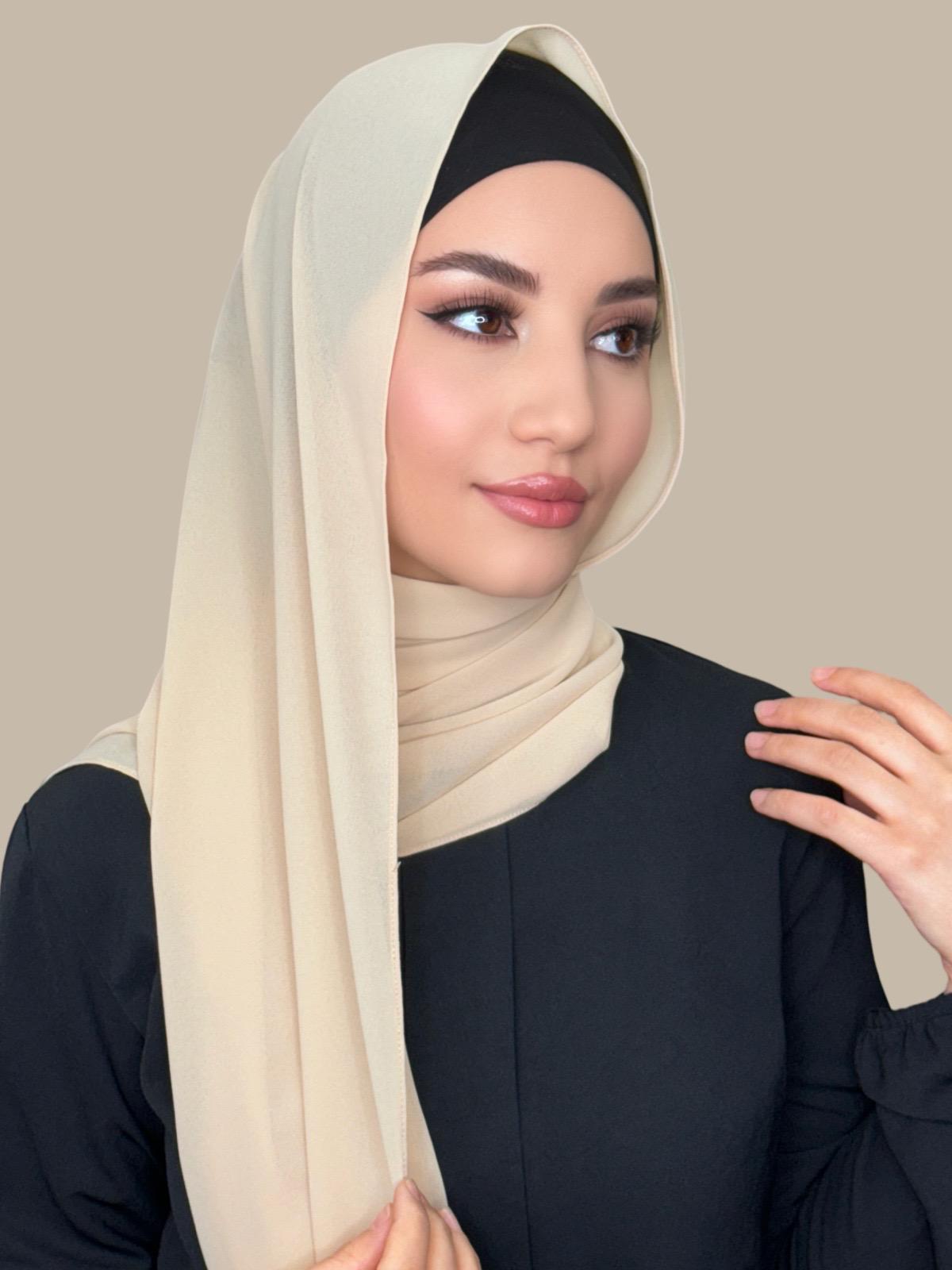 Classic Chiffon Hijab-Bisque