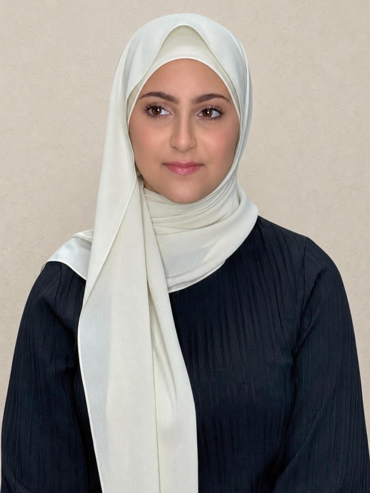 Modish Girl Matching Chiffon Hijab Set-Royal Beige