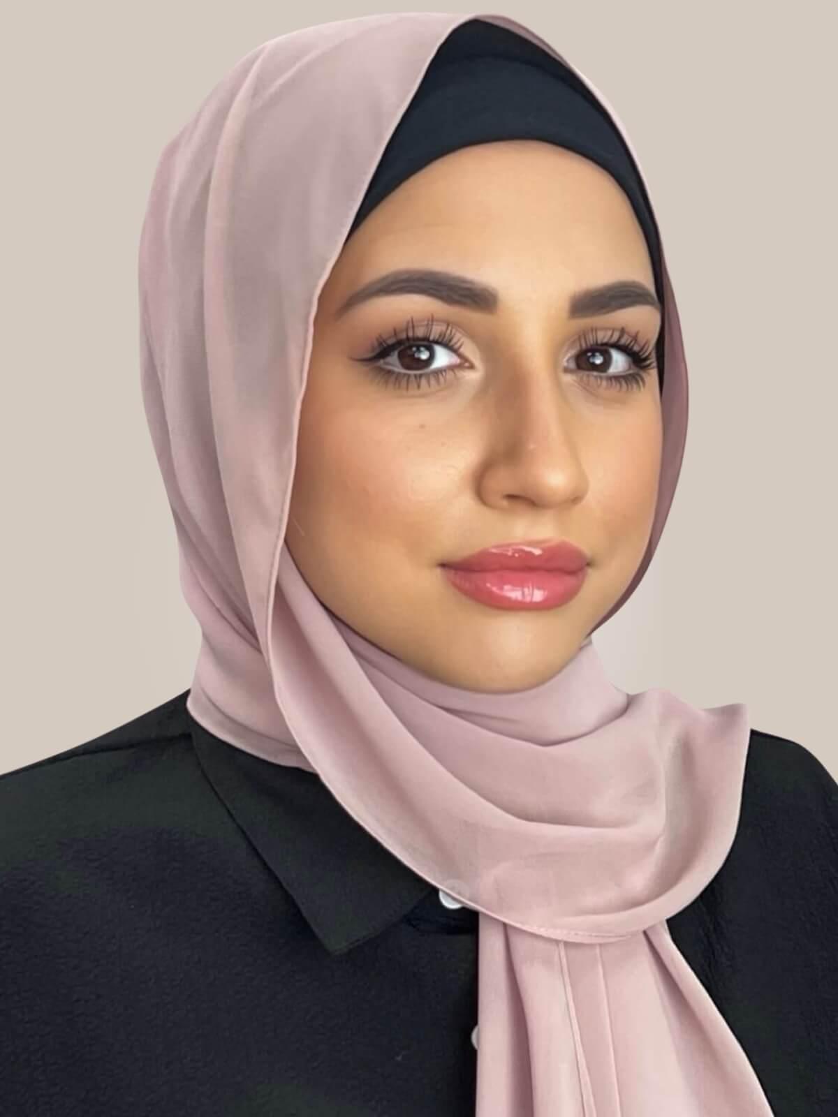 Luxury Chiffon Hijab-Pale Taupe