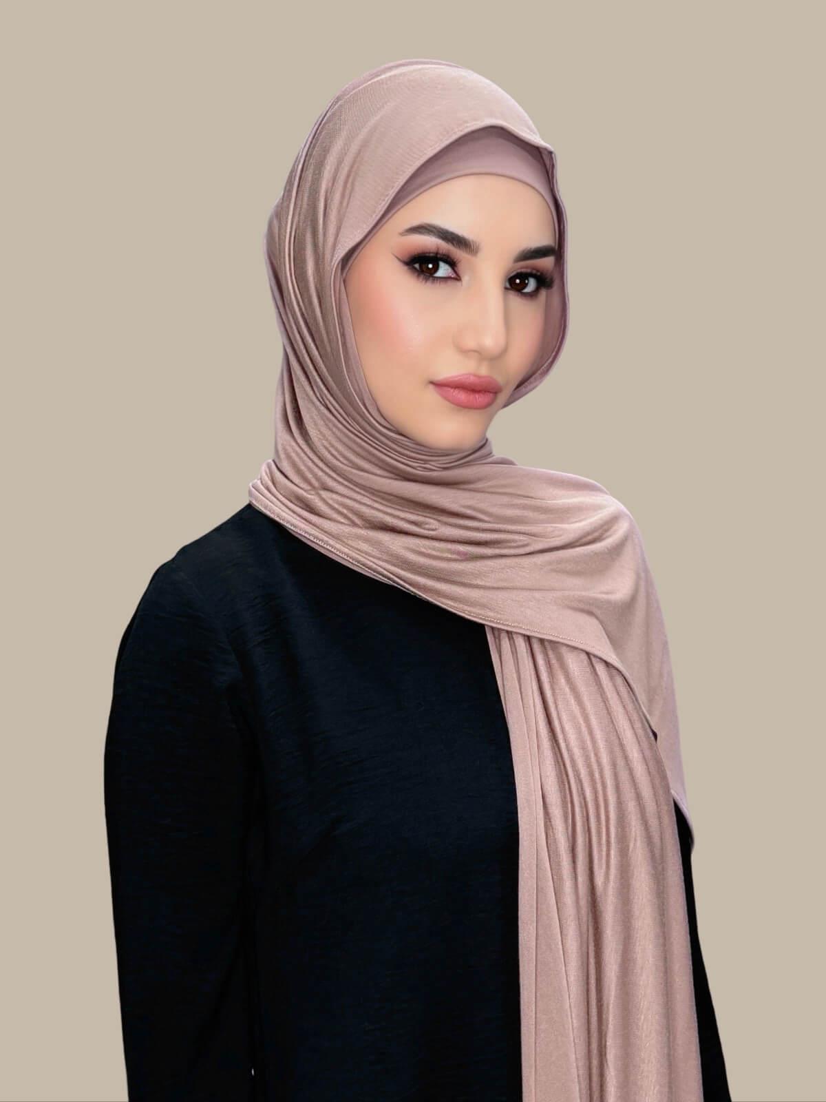 Premium Jersey Hijab-Pale Taupe