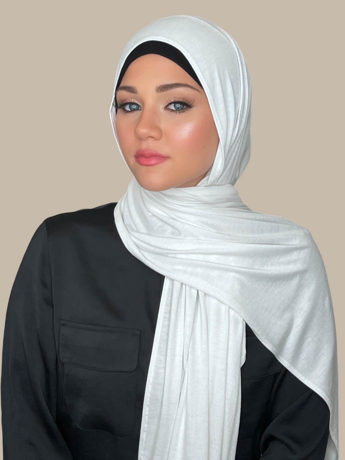 Classic Jersey Hijab-White