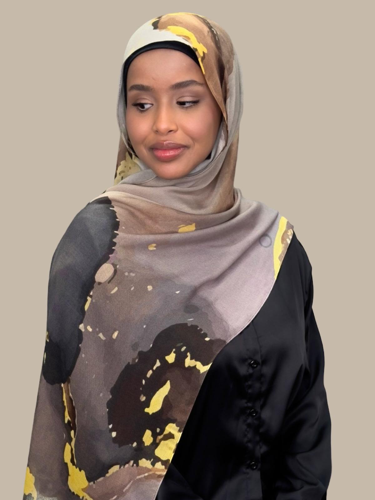 Print Modal Hijab-Beirut Bronze