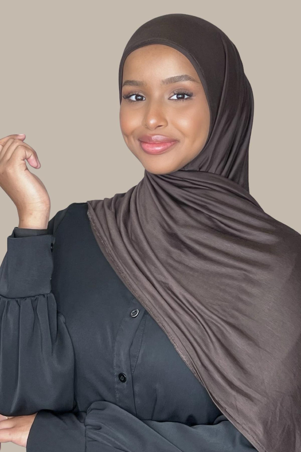 Modish Hijab Premium Jersey Hijab- Mocha Brown