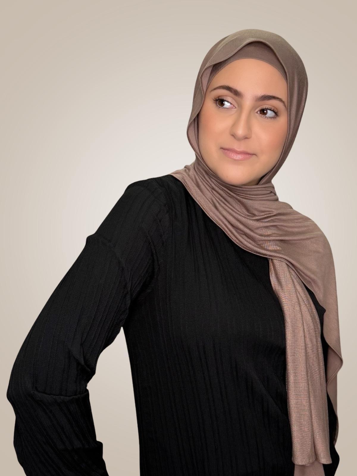 Modish Girl Premium Jersey Hijab-Truffle