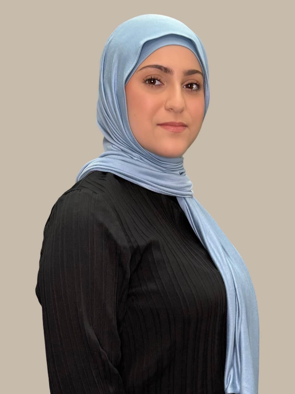 Modish Girl Premium Jersey Hijab-Dusty Blue