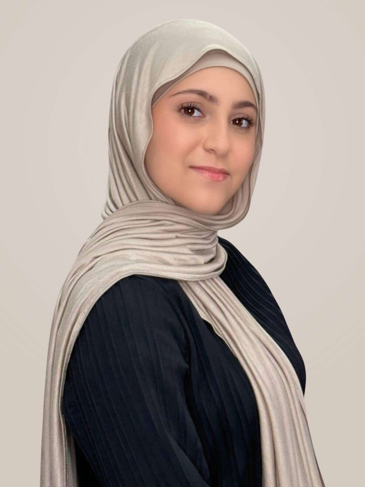 Modish Girl Premium Jersey Hijab-Vanilla