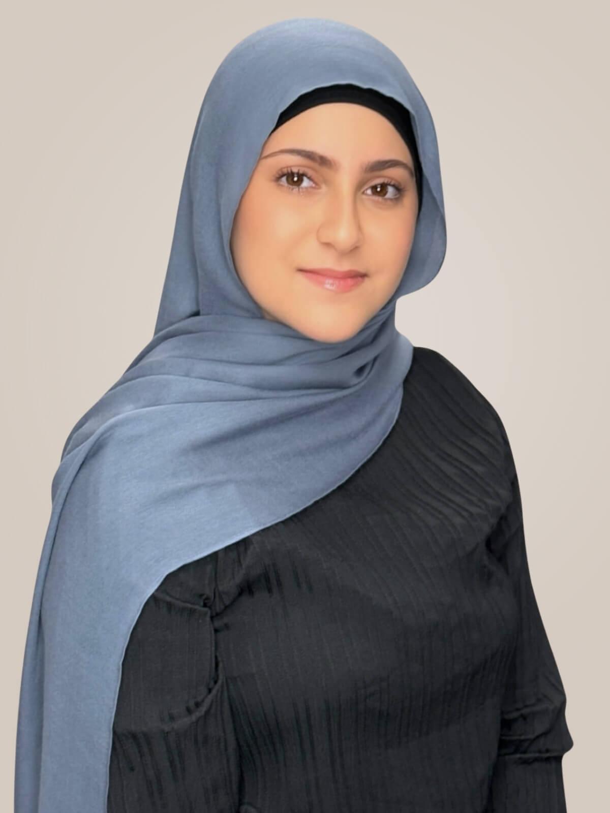 Modish Girl Cotton Modal Hijab-Dusty Denim