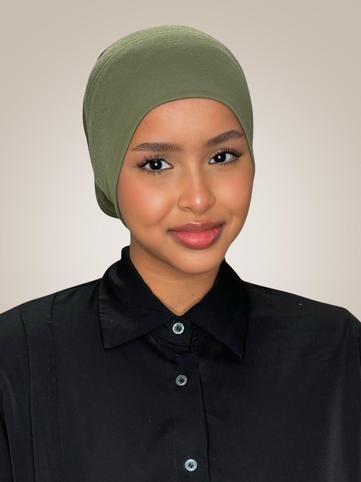 Premium Cotton Underscarf-Dusty Olive