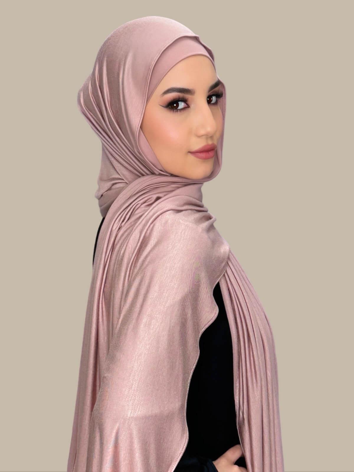 Premium Jersey Hijab-Dusty Rose