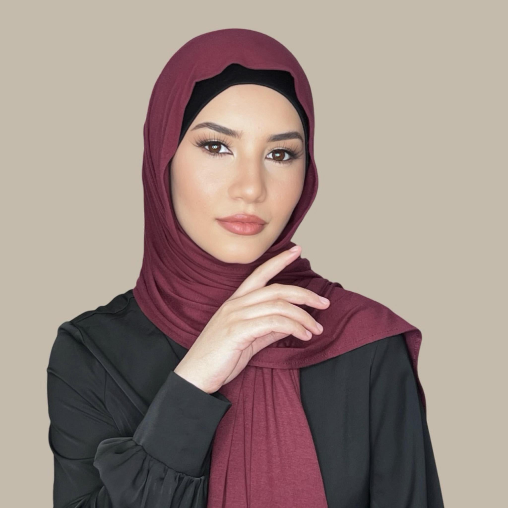 Classic Jersey Hijab-Plum