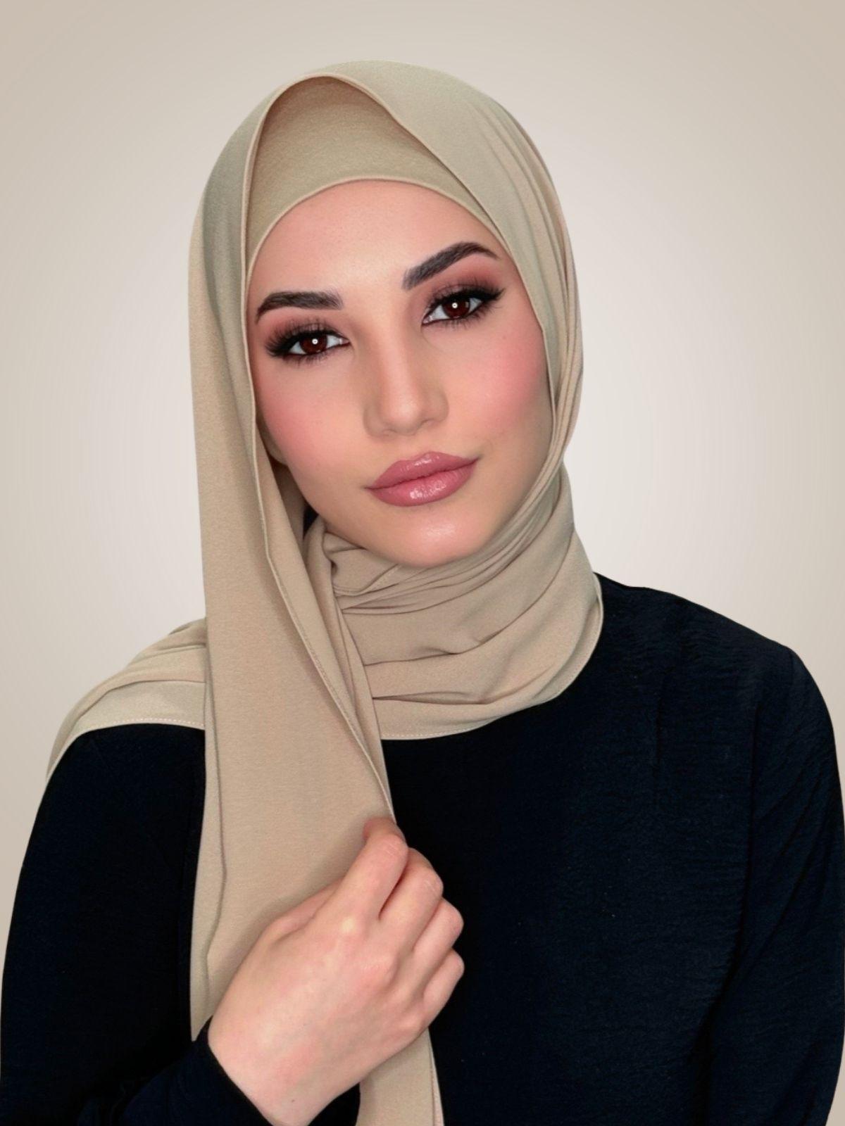 Matching Chiffon Hijab Set-Desert