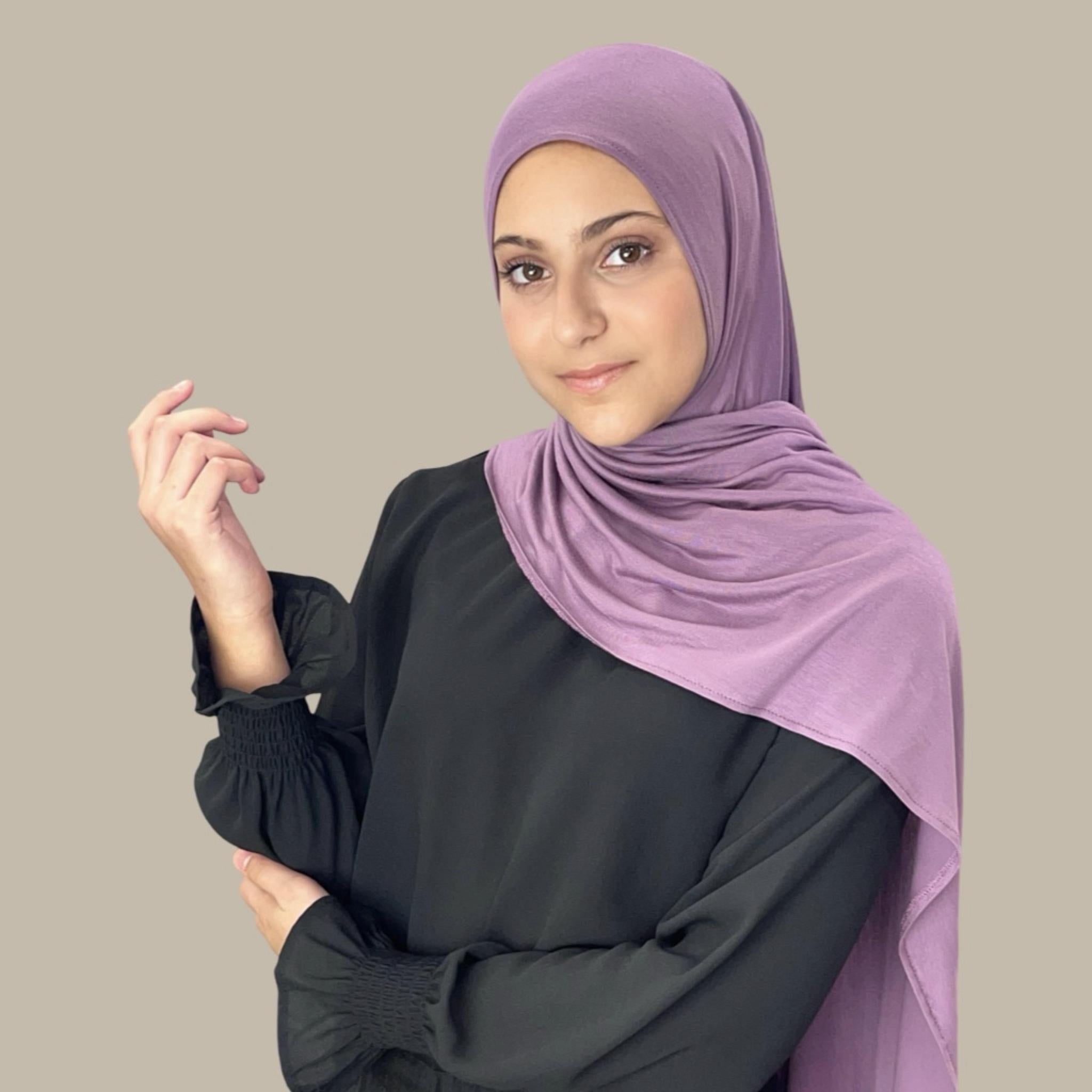 Modish Girl Pre-Sewn Jersey Hijab-Mauve Taupe