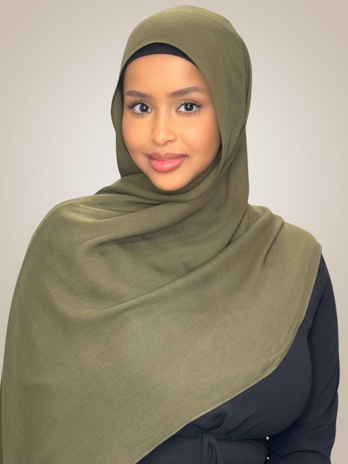 Cotton Modal Hijab-Sunlit Sage