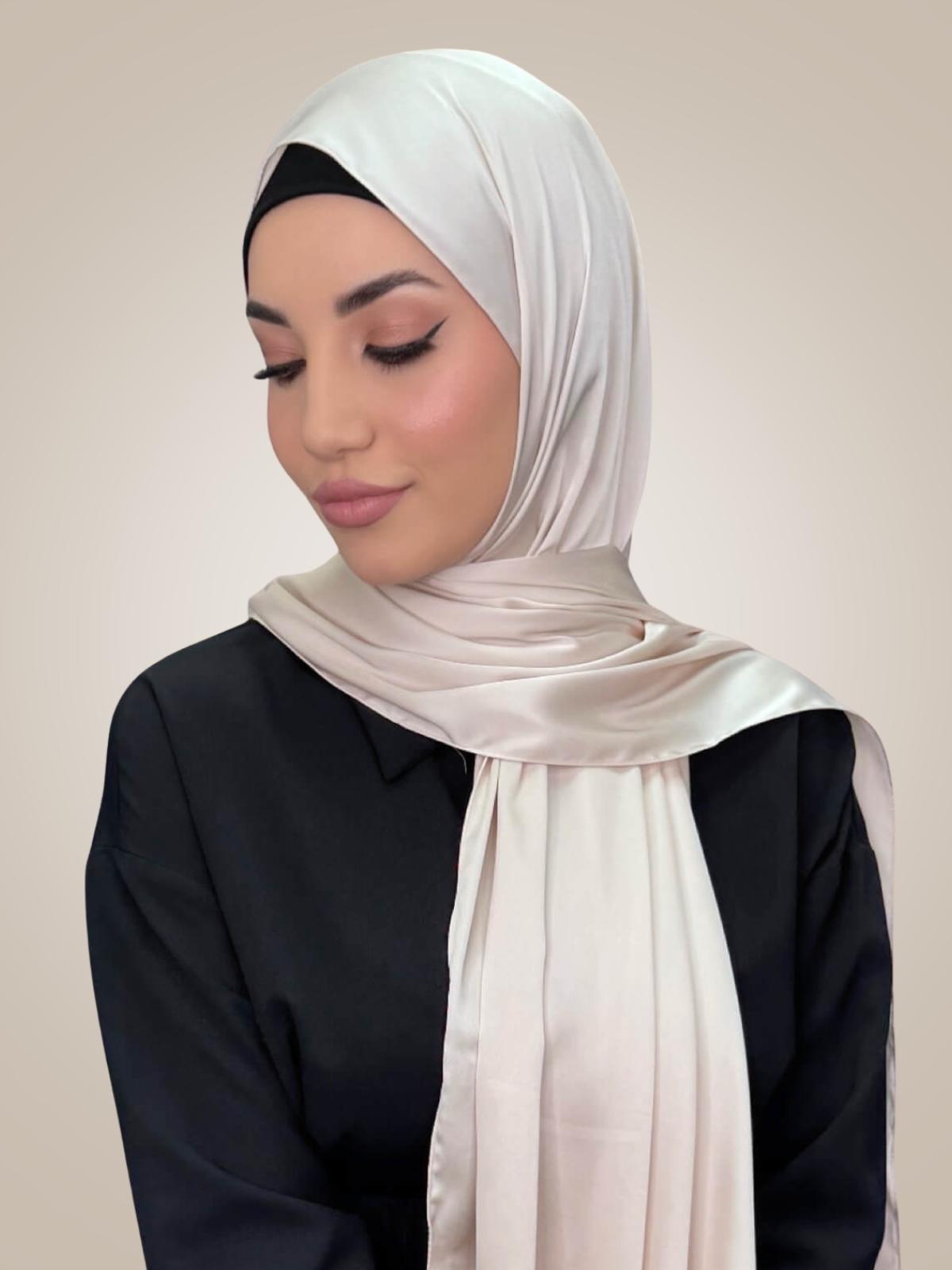 Premium Satin Hijab-Warm Sand