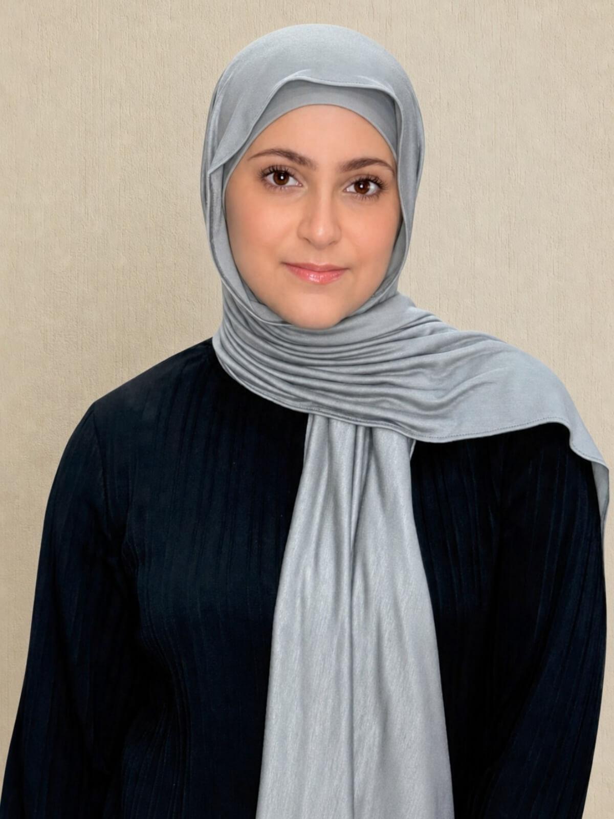Modish Girl Premium Jersey Hijab-Chic Grey
