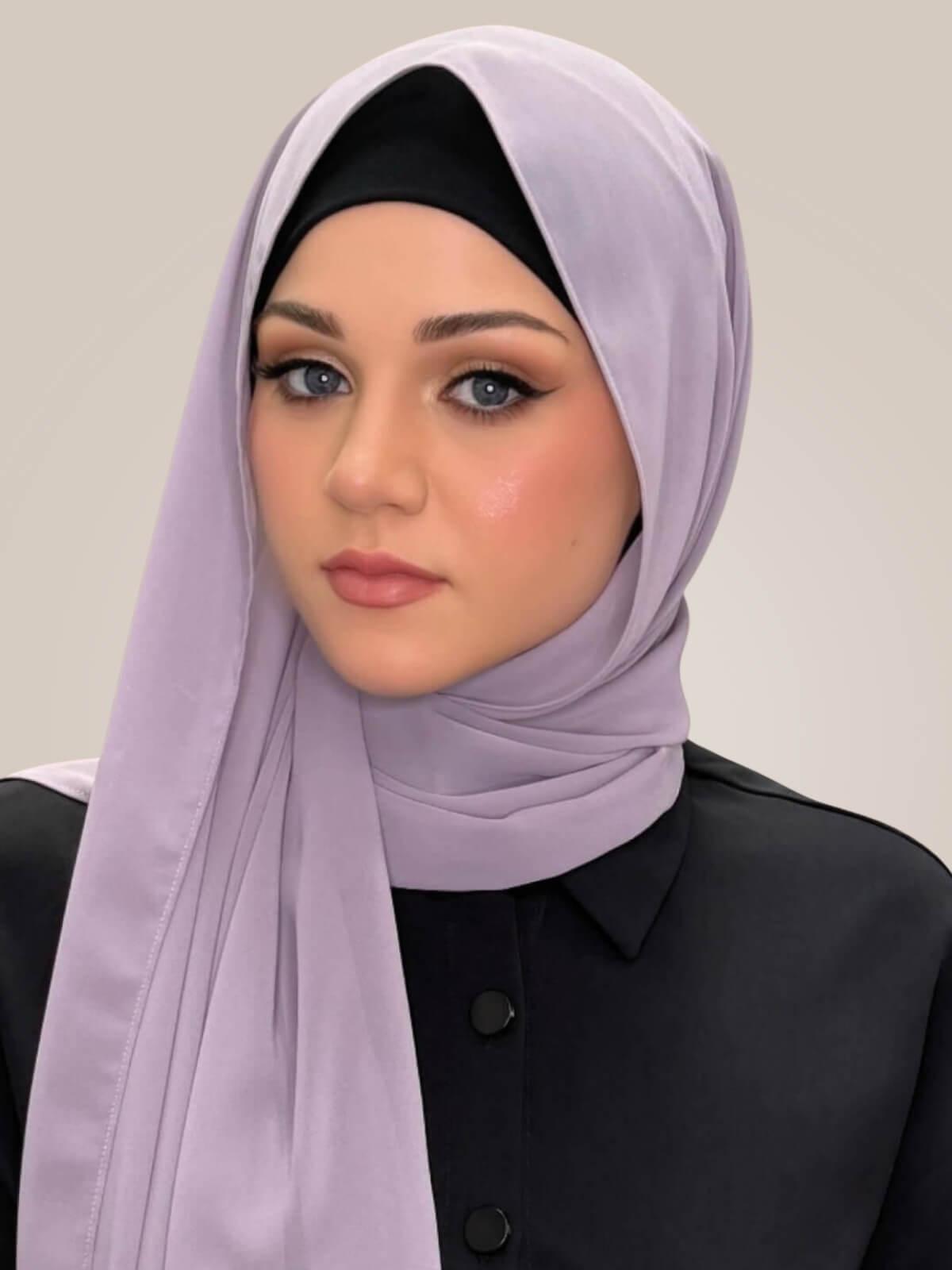Luxury Chiffon Hijab-Viola