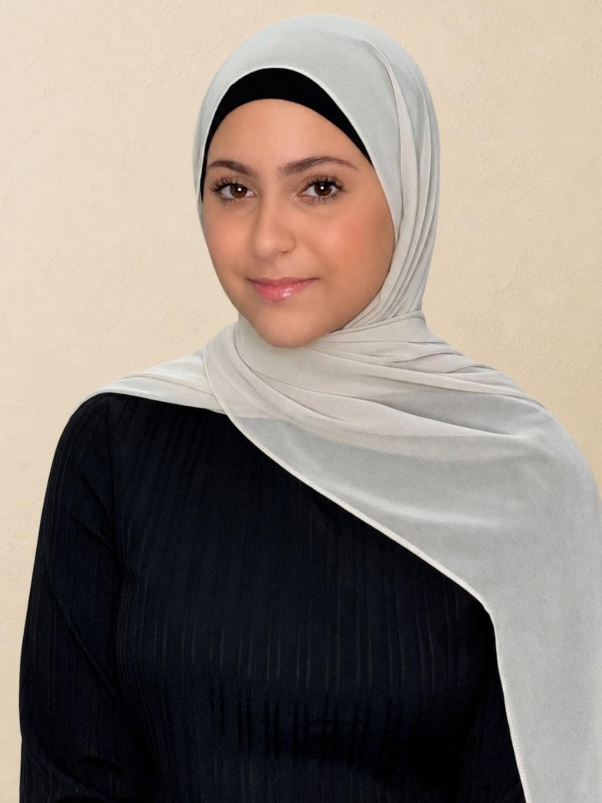 Modish Girl Luxury Chiffon Hijab-Ancient Ivory