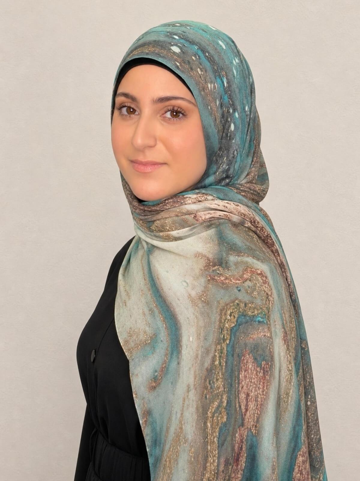 Modish Girl Print Modal Hijab-Laguna Shore