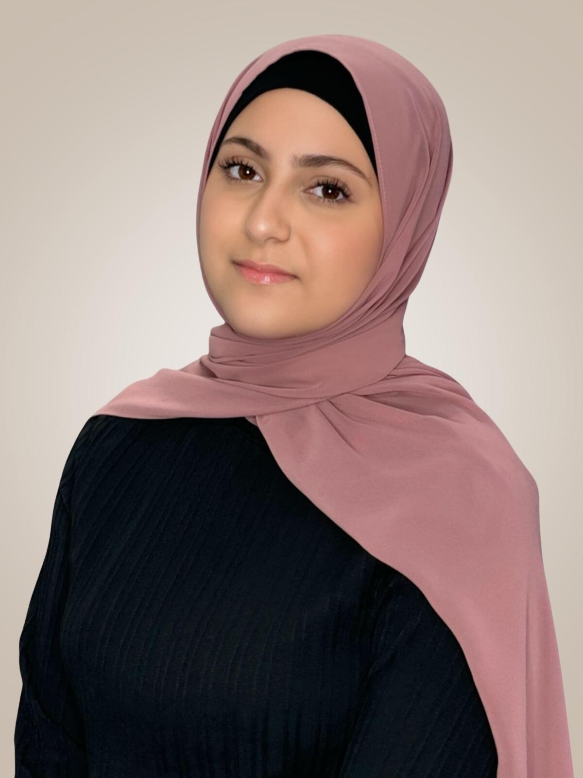 Modish Girl Luxury Chiffon Hijab-Rosey Brown