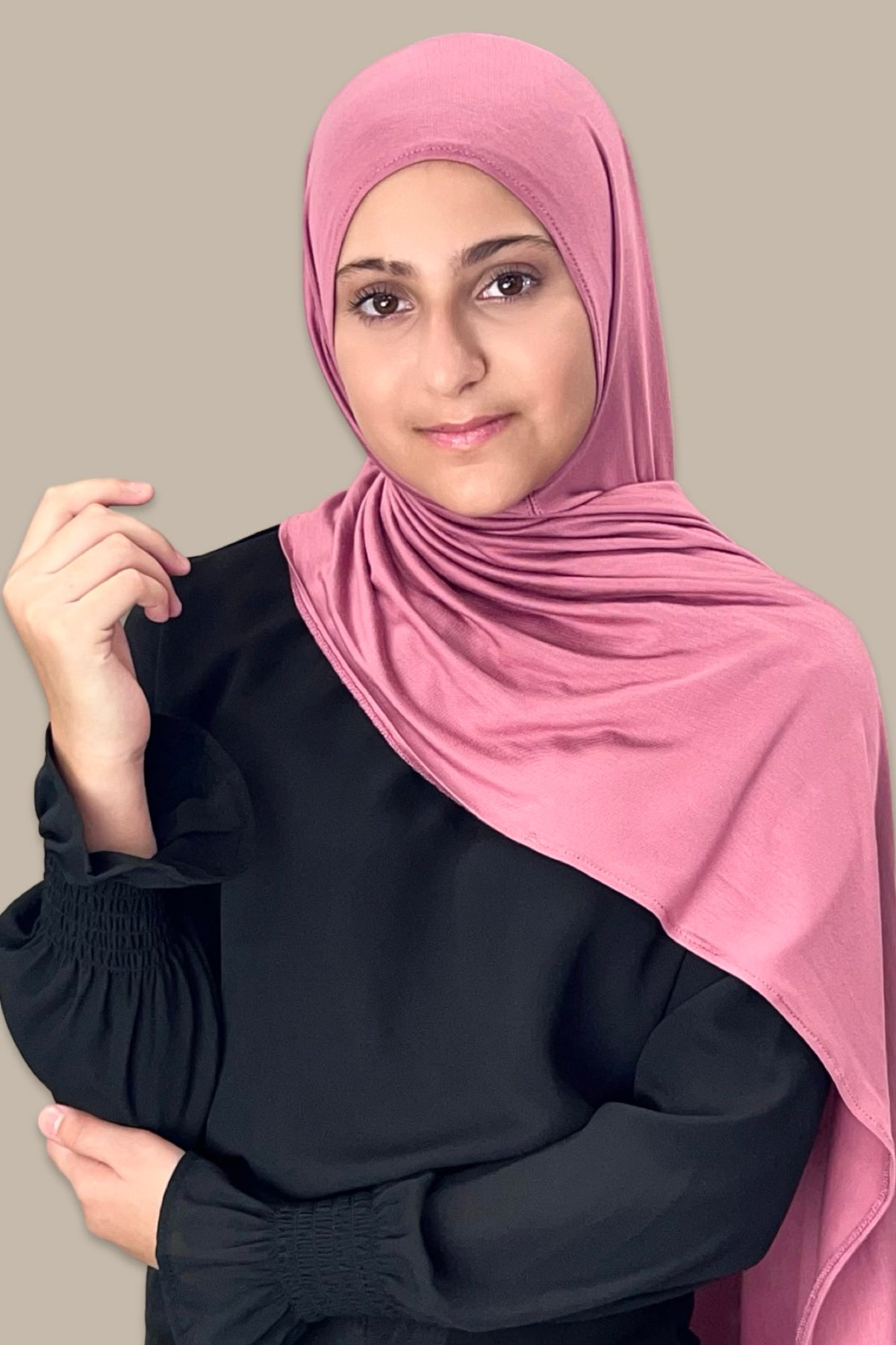 Modish Girl Pre-Sewn Jersey Hijab-Pale Rose | Modish Hijab